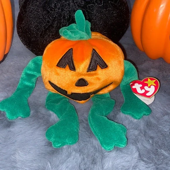 Ty Holiday Pumkin The Pumpkin Ty Beanie Baby Rare With Errors